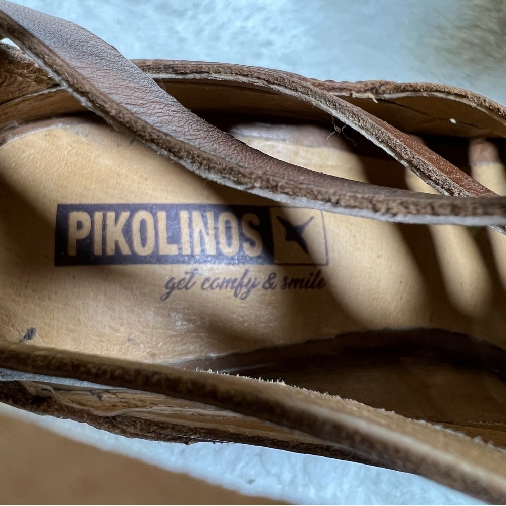 Pikolinos Java Caged Open Toe Gladiator Heel Sand… - image 9